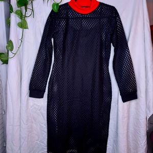 NWOT Disturbia Mesh Midi Dress
